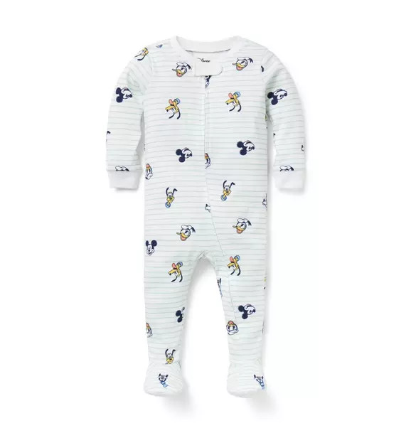 Baby Good Night Footed Pajama In Disney Friends Stripe | Janie and Jack