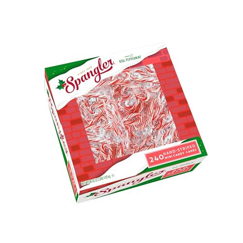 Spangler Red and White Mini Candy Canes - Individually Wrapped Peppermint Sticks, Small Traditional Christmas Treats, Classic Christmas Candy Bulk Pack - 240 Count Box | Amazon (US)