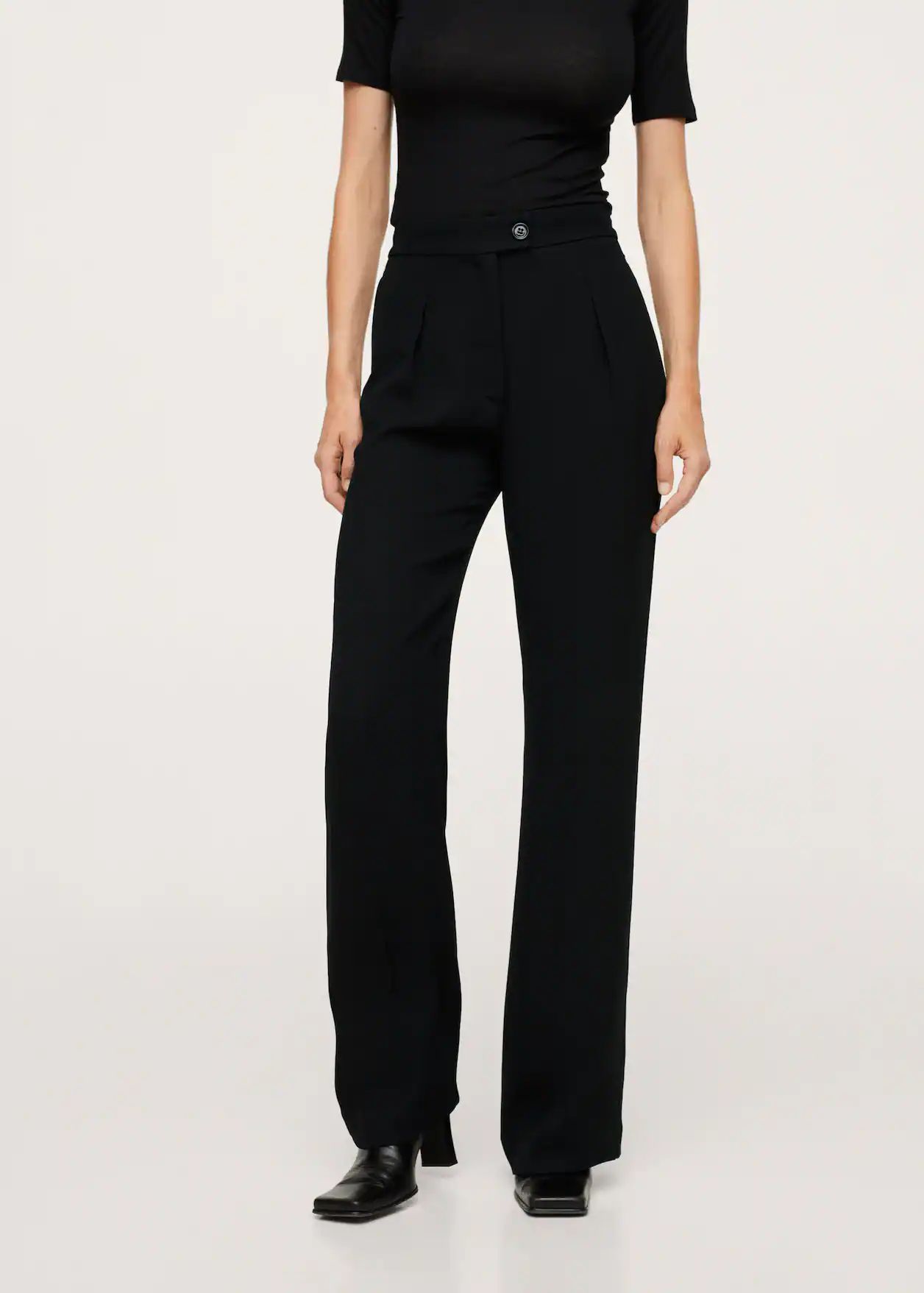 Pleat detail trousers | MANGO (UK)