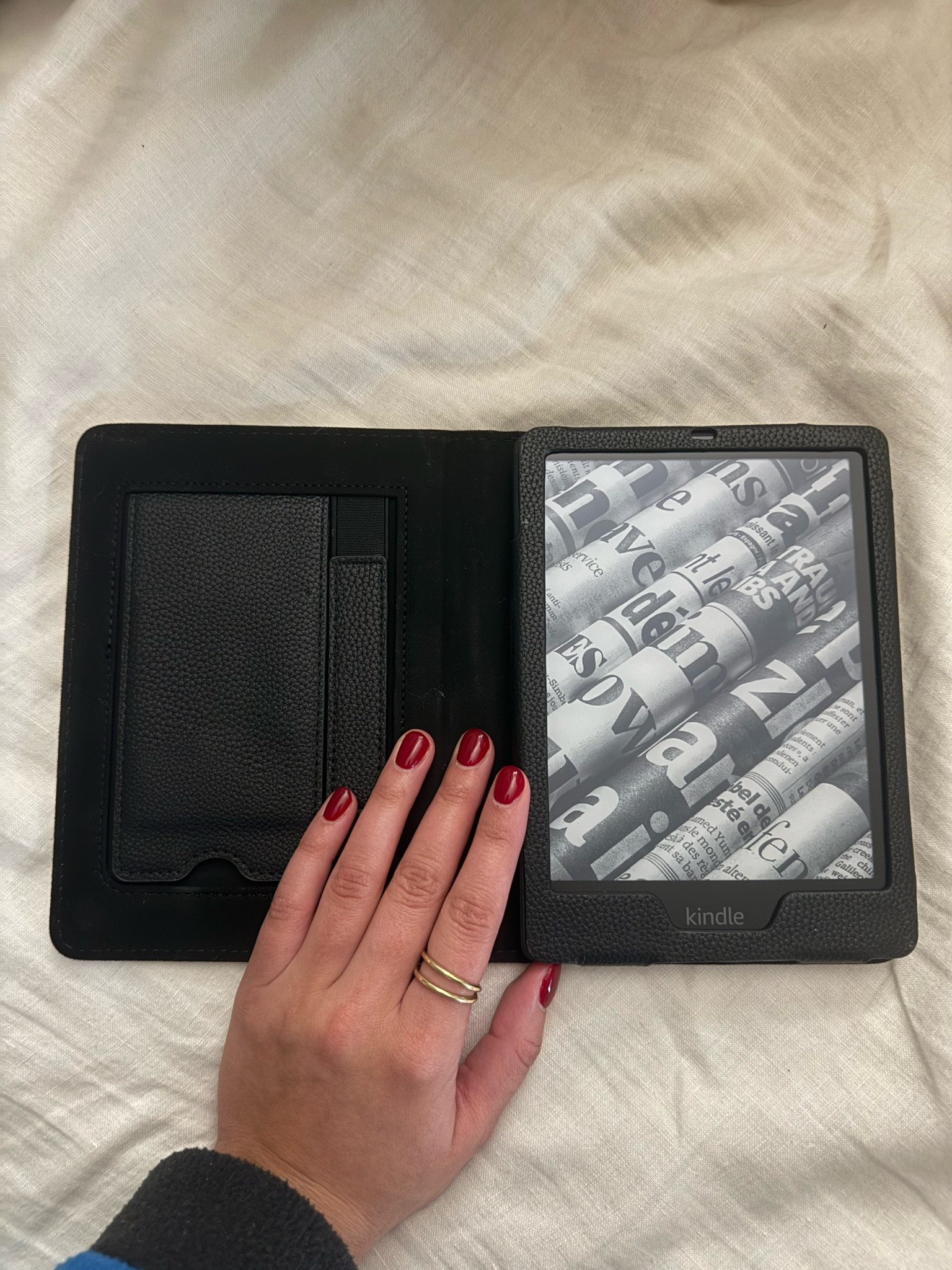 I am loving this kindle case my mom got me for Christmas!! It is super cute and also has a stand to sit it up and read handless, or a loop so you can hold your kindle while reading! 

#LTKtravel #LTKfindsunder50 #LTKGiftGuide