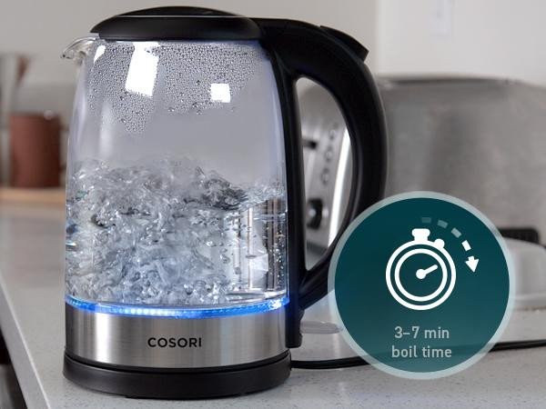 COSORI Electric Kettle with Upgraded Stainless Steel Filter and Inner Lid, Wide Opening Glass Tea Ke | Amazon (US)