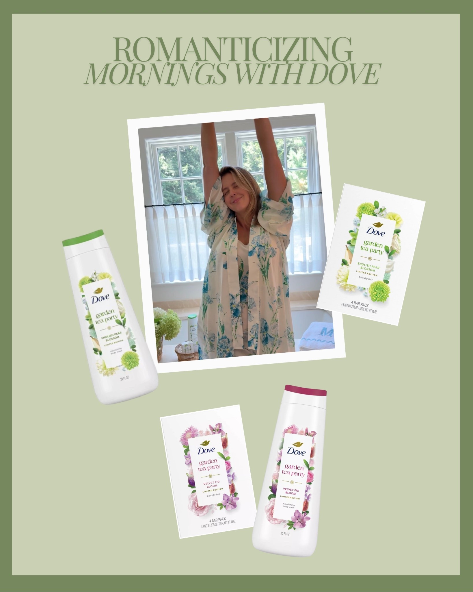 #DovePartner Sharing some of my favorite things that help me feel more like myself during
these postpartum days, and the English Pear Blossom scented beauty bar and shower wash
from Dove’s Garden Tea Party Collection, exclusive to tTarget, are at the top of the list!
#DovePartner #ad #DoveGardenTeaParty #TargetExclusive #TargetPartner #Target