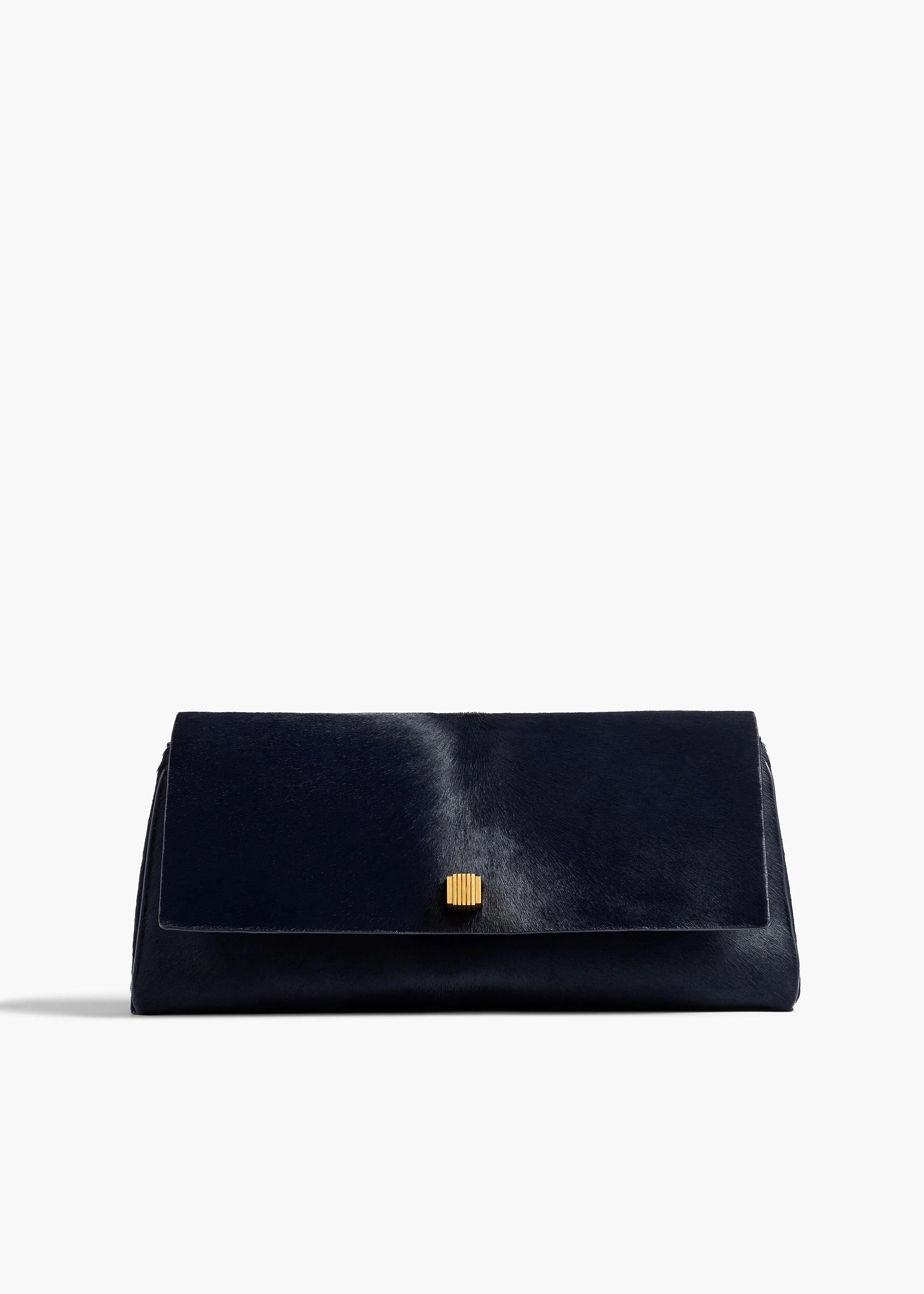 KHAITE - Audrey Clutch In Midnight Haircalf | Khaite