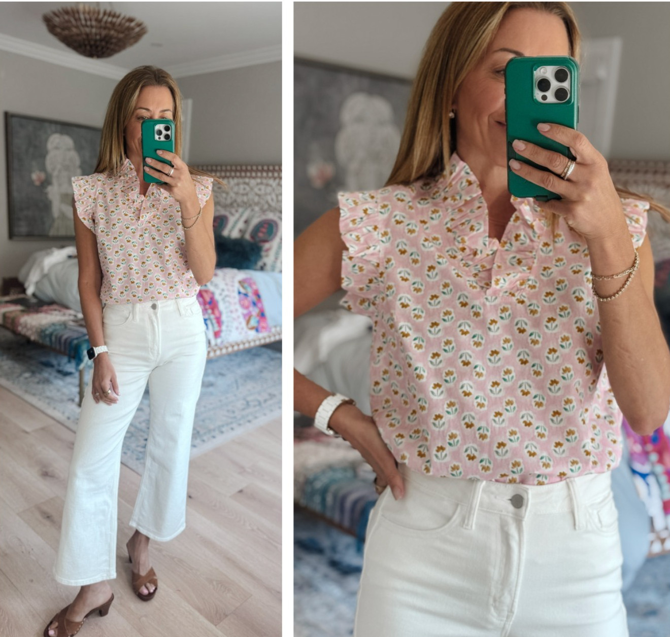 A pretty pastel floral print top just waiting to be worn this summer! It's the perfect work to weekend kinda top! 

 #LTKgrwm #LTKootd #LTKSeasonal