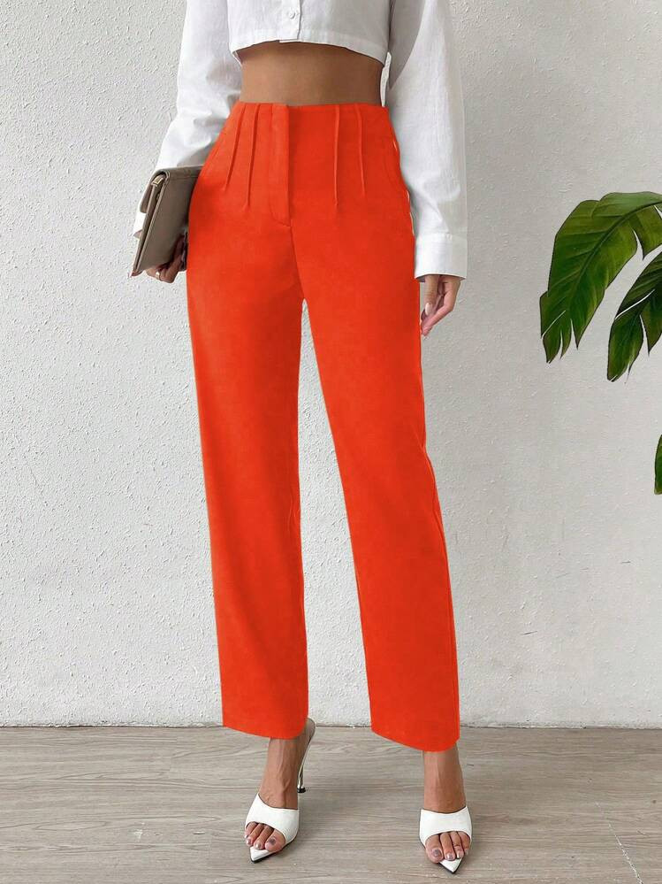 Chiquease Solid Color Wide Leg Pants | SHEIN