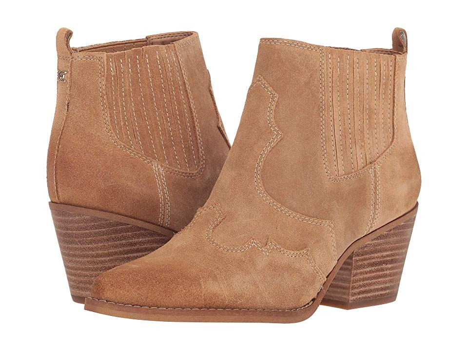Sam Edelman Winona (Golden Caramel Velutto Suede Leather) Women's Shoes | Zappos