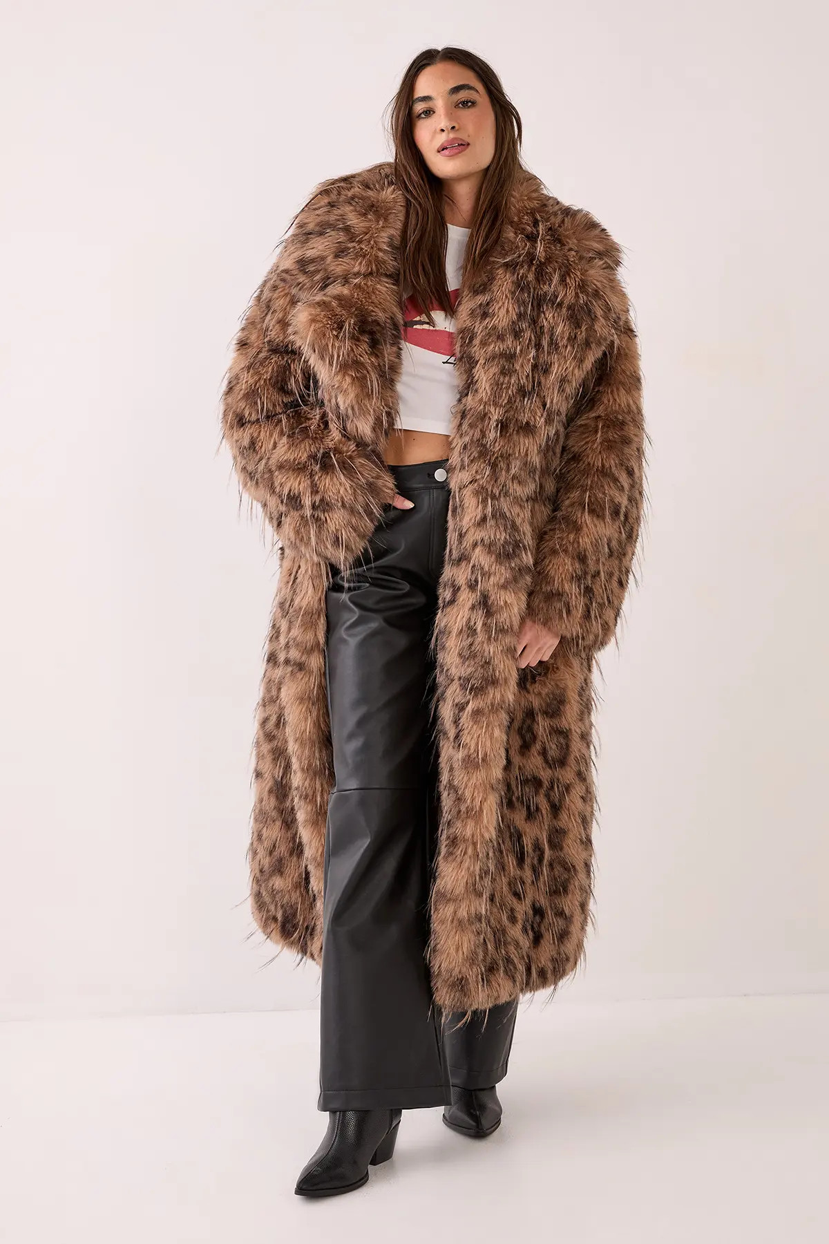 Faux Fur Longline Coat (Women) | Nordstrom | Nordstrom