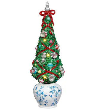Mark Roberts Lighted Ornament Tree in Vase | Dillard's