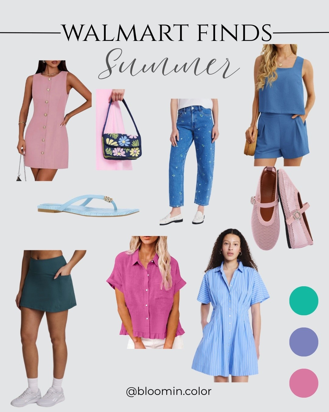 Summer outfit board. Seasonal boards. Shop spring drop. Light summer. Cool summer. Soft summer. 

#LTKBeauty #LTKSeasonal #LTKSpringSale