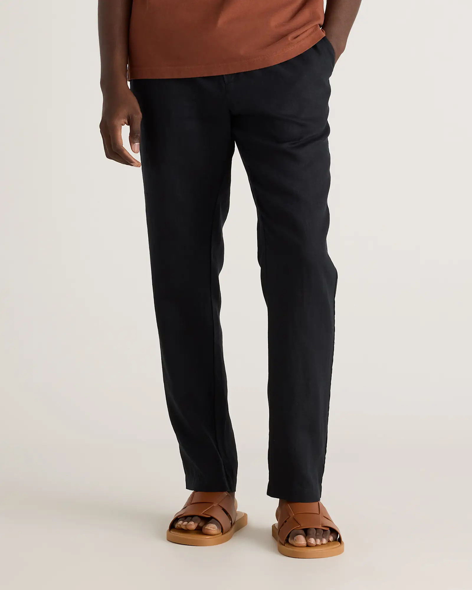 100% European Linen Pants in Black | Quince