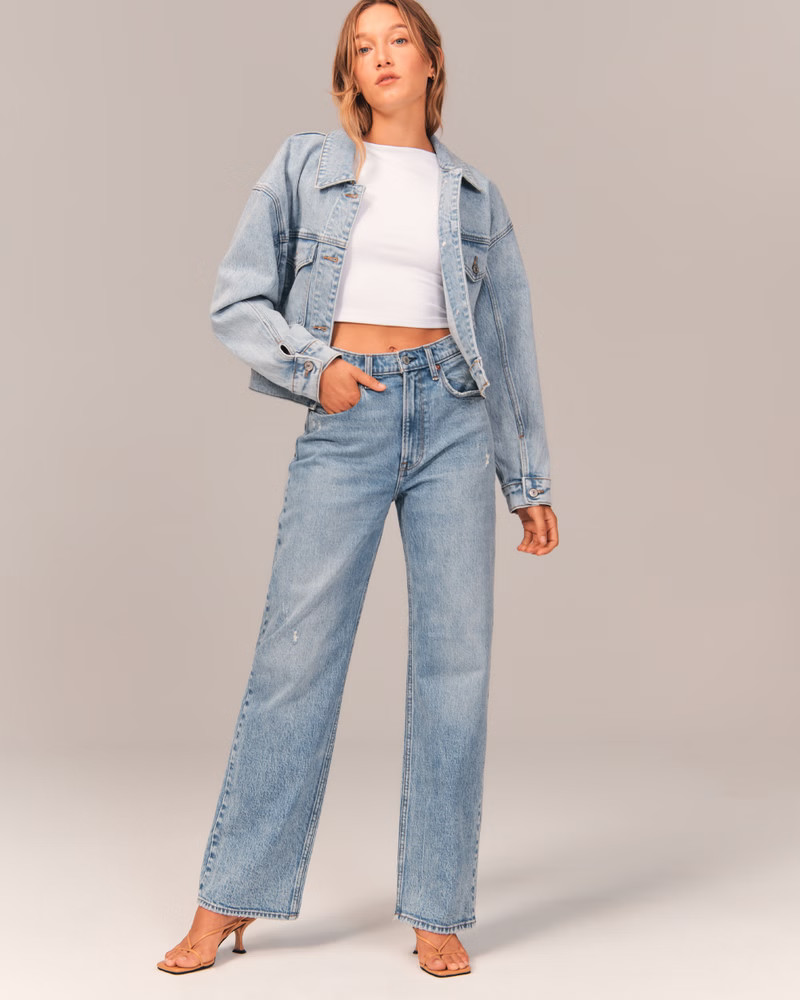 Women's 90s Ultra High Rise Baggy Jeans | Women's Up to 40% Off Select Styles | Abercrombie.com | Abercrombie & Fitch (US)