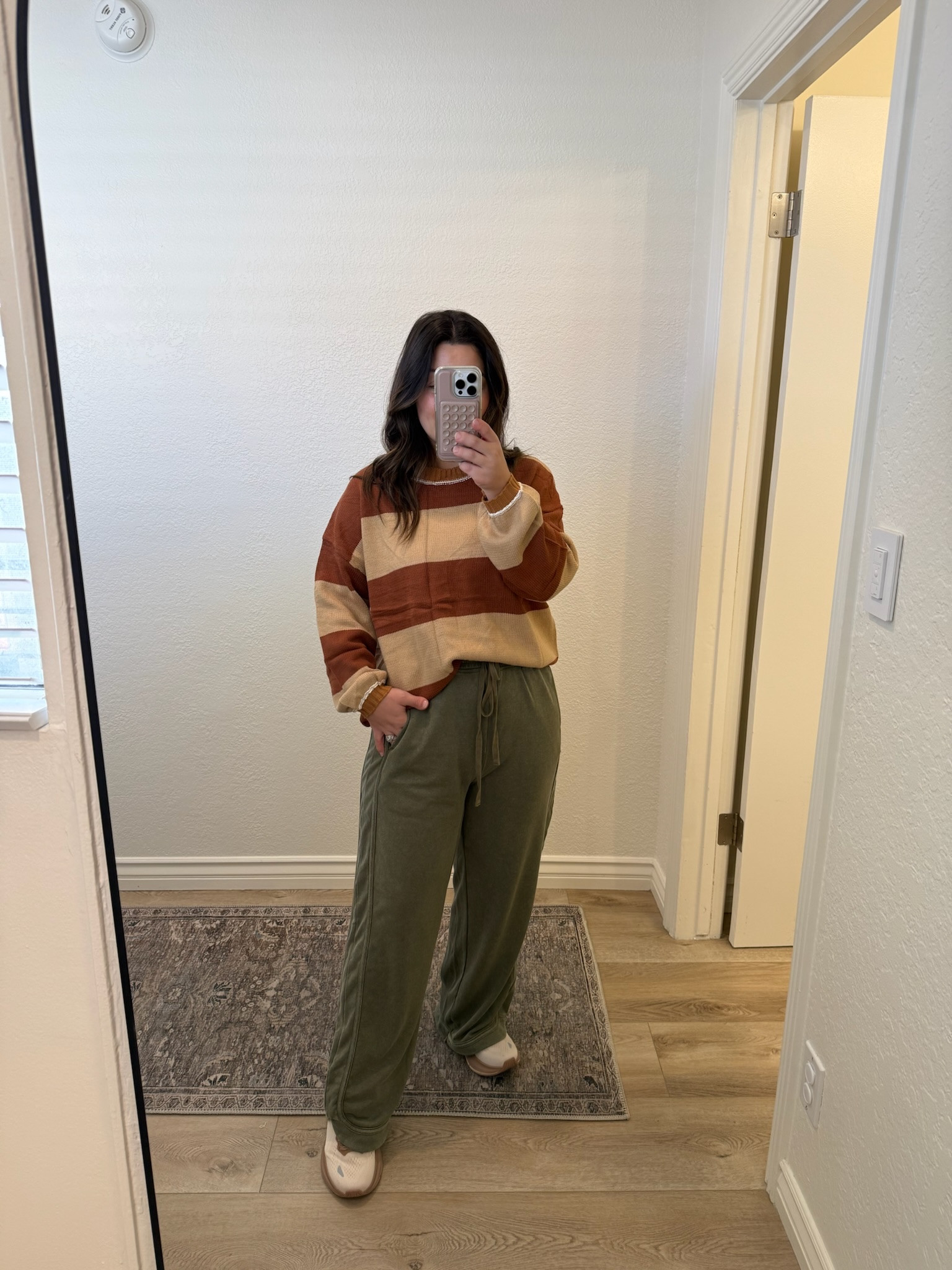 Casual cute outfit! 

Sweater, top and bottoms size small
5'0" 140lbs 

#LTKootd #LTKPetite #LTKFindsUnder50