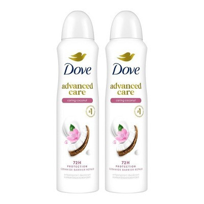Dove Beauty Dry Spray Antiperspirant & Deodorant - Caring Coconut - 3.8oz/2ct | Target