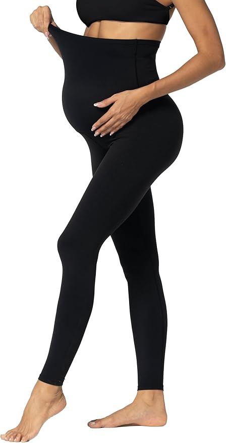 Sunzel Sunzfly Maternity Leggings for Women Over The Belly Buttery Soft Pregnancy Yoga Pants for ... | Amazon (US)