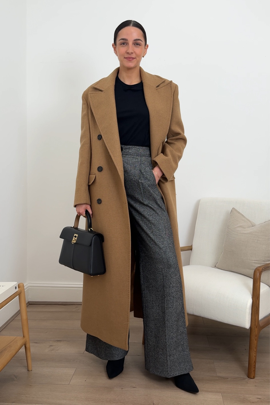 The most incredible, timeless coat, camel coat, Karen Millen, long coat, elegant coat, wardrobe staple, workwear, office outfit, grey tailored trousers, ME+EM, H&M

#LTKstyletip #LTKeurope #LTKworkwear