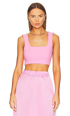 Show Me Your Mumu Ansley Crop Top in Pink Luxe Satin from Revolve.com | Revolve Clothing (Global)
