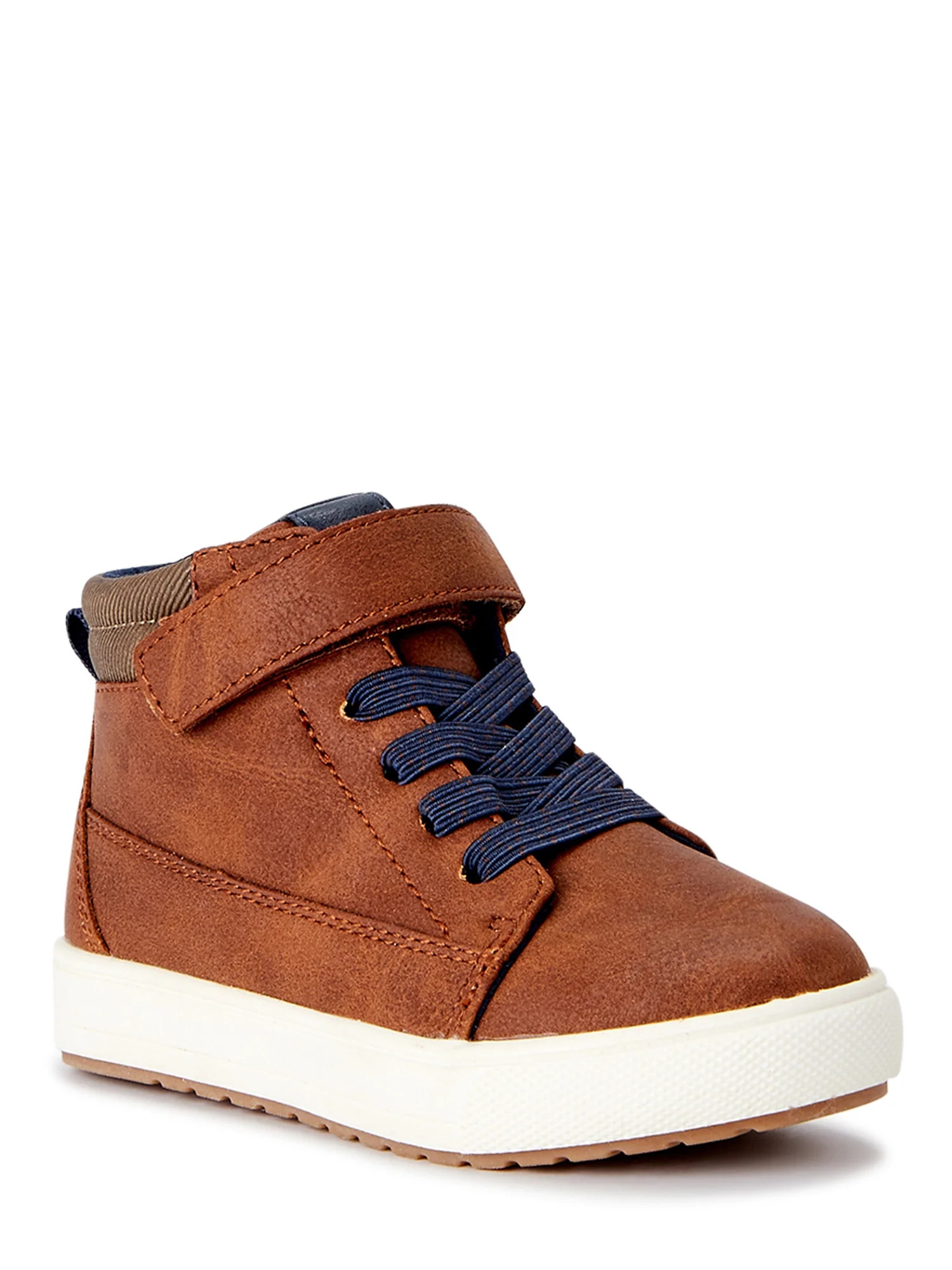 Wonder Nation Toddler Boys Casual High Top Sneakers, Sizes 7-12 - Walmart.com | Walmart (US)