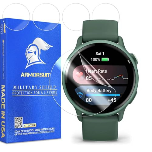 ArmorSuit 6 Pack for Garmin Vivoactive 6 Screen Protector MilitaryShield HD Clear TPU Film - Made... | Amazon (US)