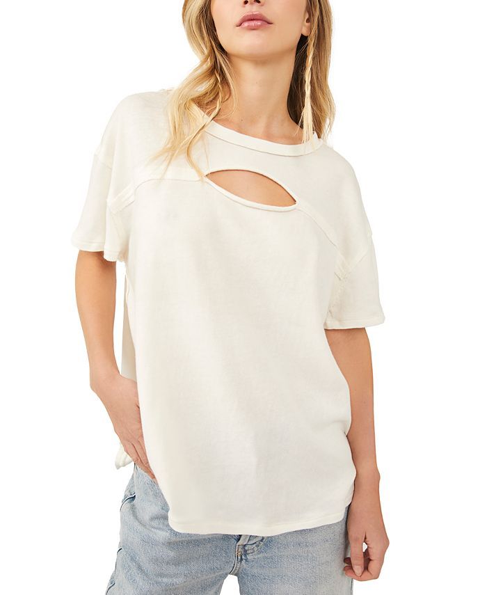 Women's Cut-Out T-Shirt | Macys (US)