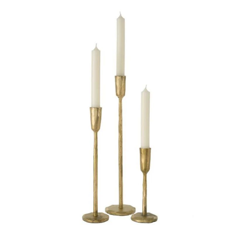Gold Forged Candlestick (3 Sizes) | Linen & Flax Co