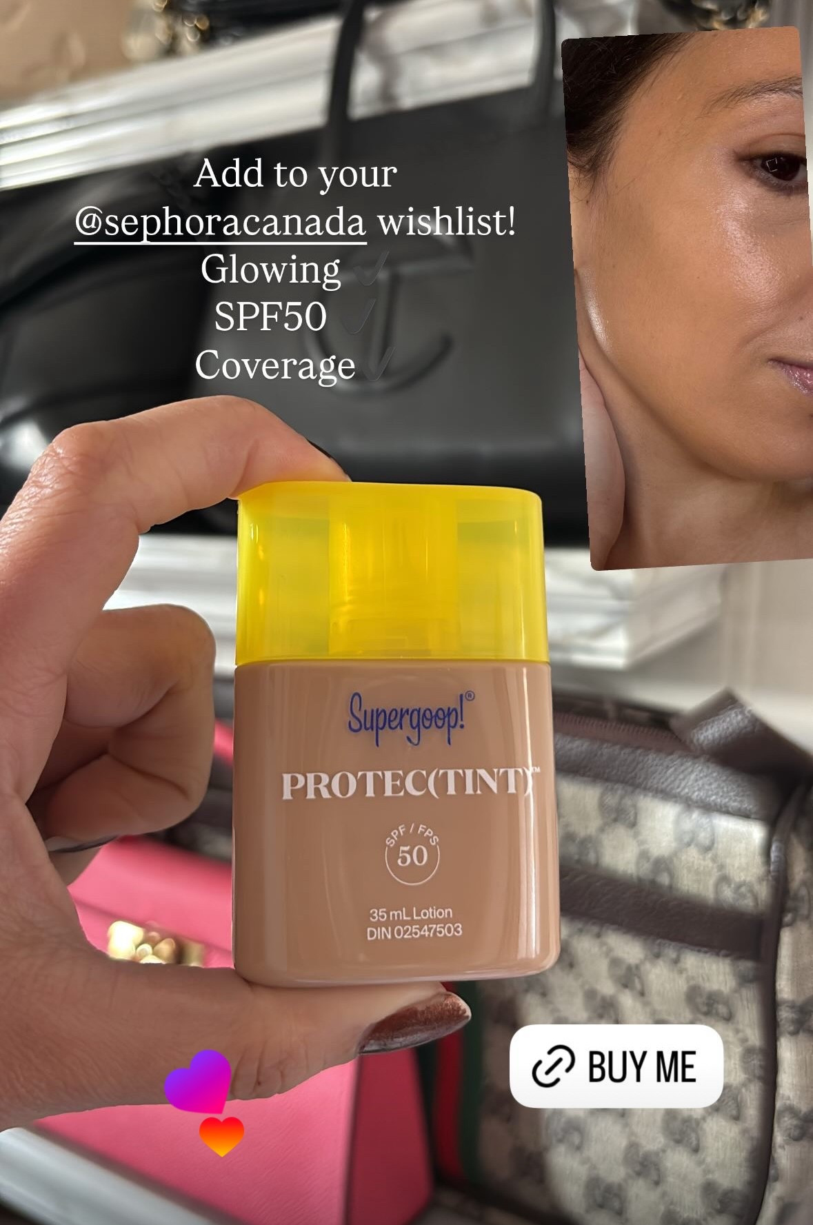 I am in love with this tinted sunscreen from supergoop. This is very glowy, great coverage, and of course SPF50. 

#LTKBeauty
