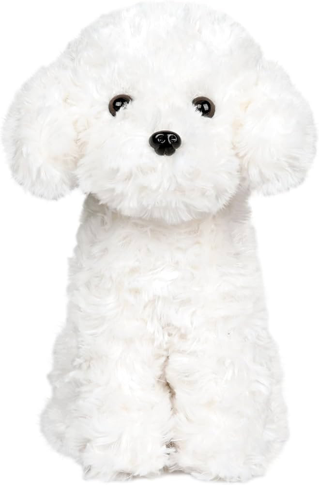 White Toy Poodle Stuffed Animal Dog Puppy - Bichon Frise Maltese Maltipoo White Labradoodle Plush... | Amazon (US)