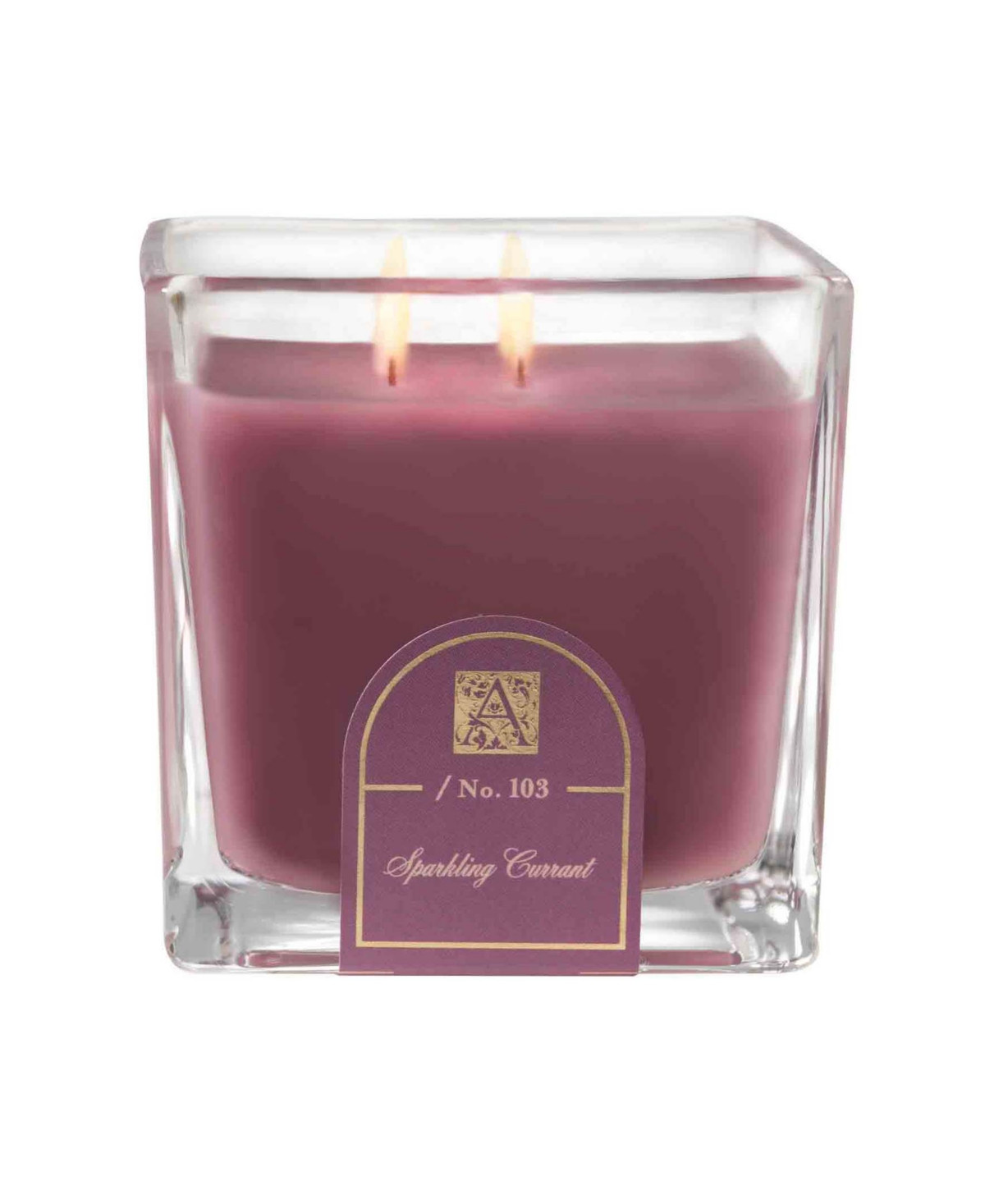Aromatique Sparkling Currant Cube Glass Candle | Macys (US)