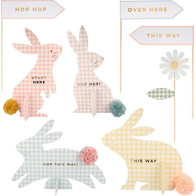 Gingham Bunnies Egg Hunt Kit | Maisonette