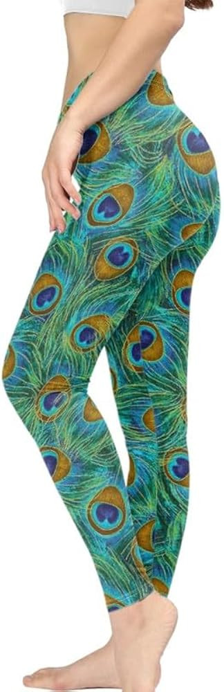 Irisjudy Women Full Length Leggings, Ethnic Geometric High Waist Stretchy Workout Tights, Ladybug... | Amazon (US)