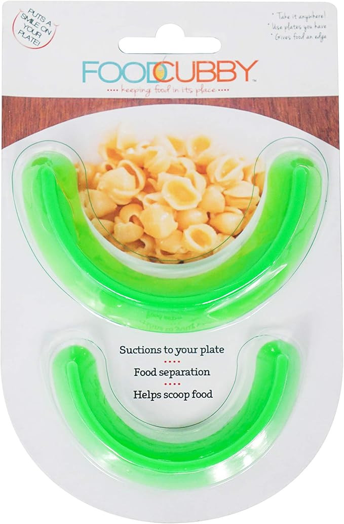 Plate Divider 2 PACK Green - Food Separator - Food Safe Silicone | Amazon (US)