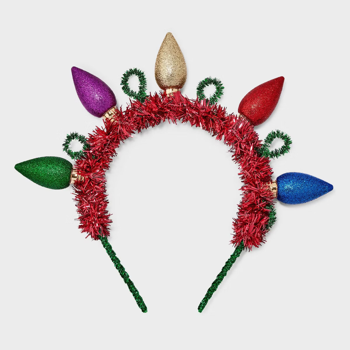 Christmas Lights Tinsel Headband - Multicolor | Target