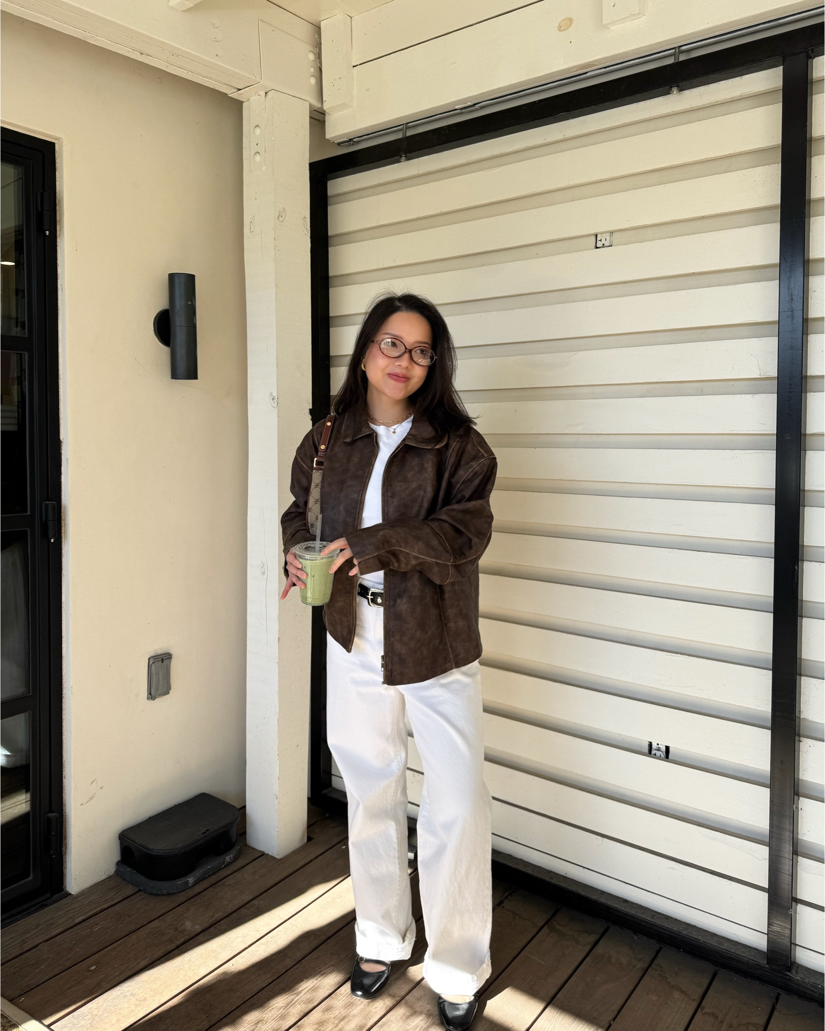 casual winter outfit inspo 🤍🤎

🏷️ brown jacket, brown leather jacket, collared jacket, wide leg jeans, white denim, comfy jeans, studded belt, casual outfit, casual ootd, style inspo

#LTKSeasonal #LTKFindsUnder100 #LTKStyleTip