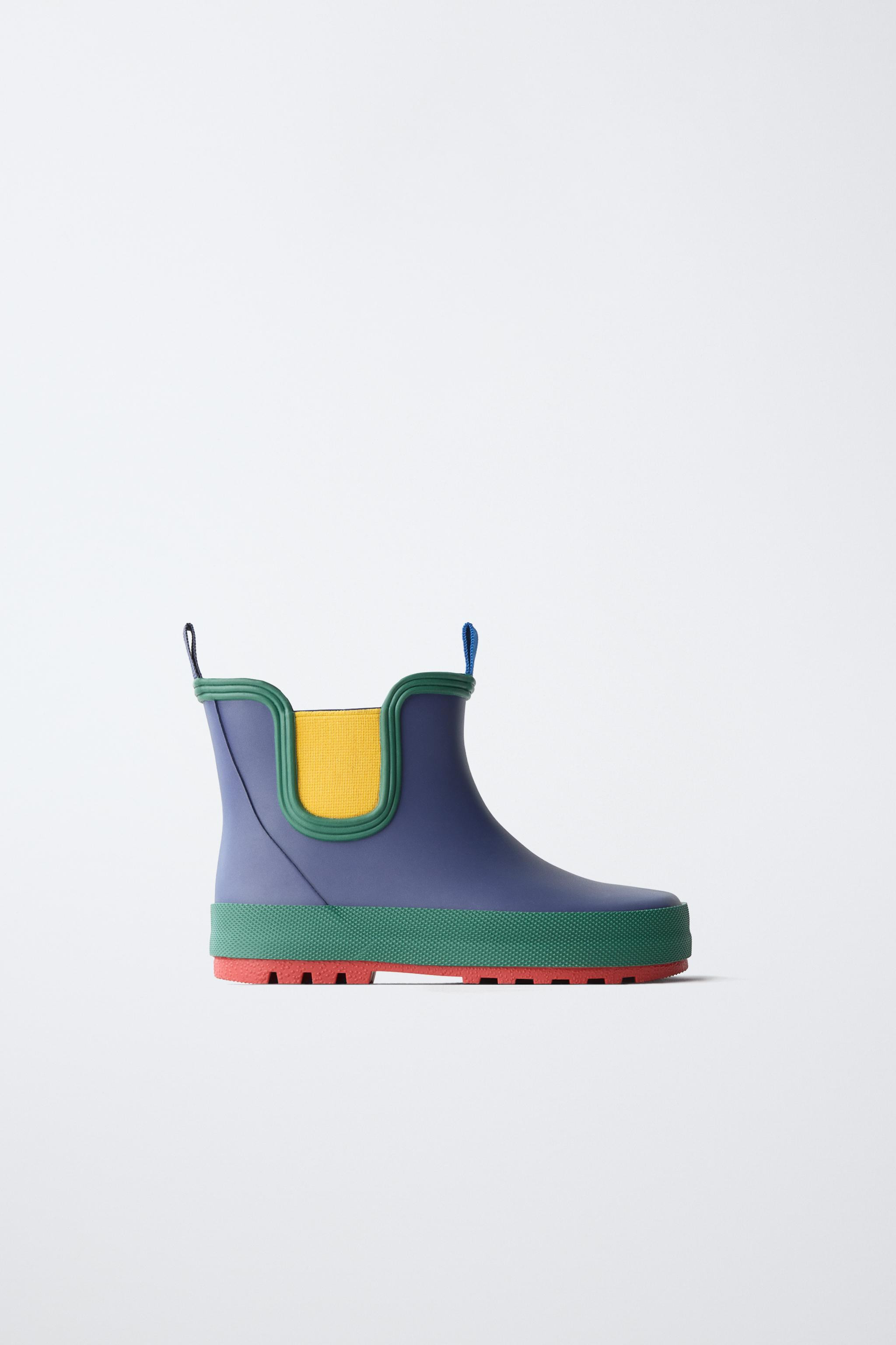 COLOR BLOCK RAIN BOOTS | Zara US