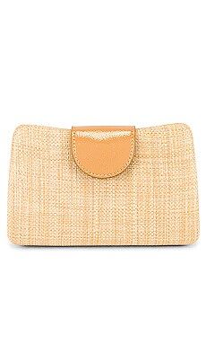 olga berg Kaity Woven Straw Clutch in Natural from Revolve.com | Revolve Clothing (Global)