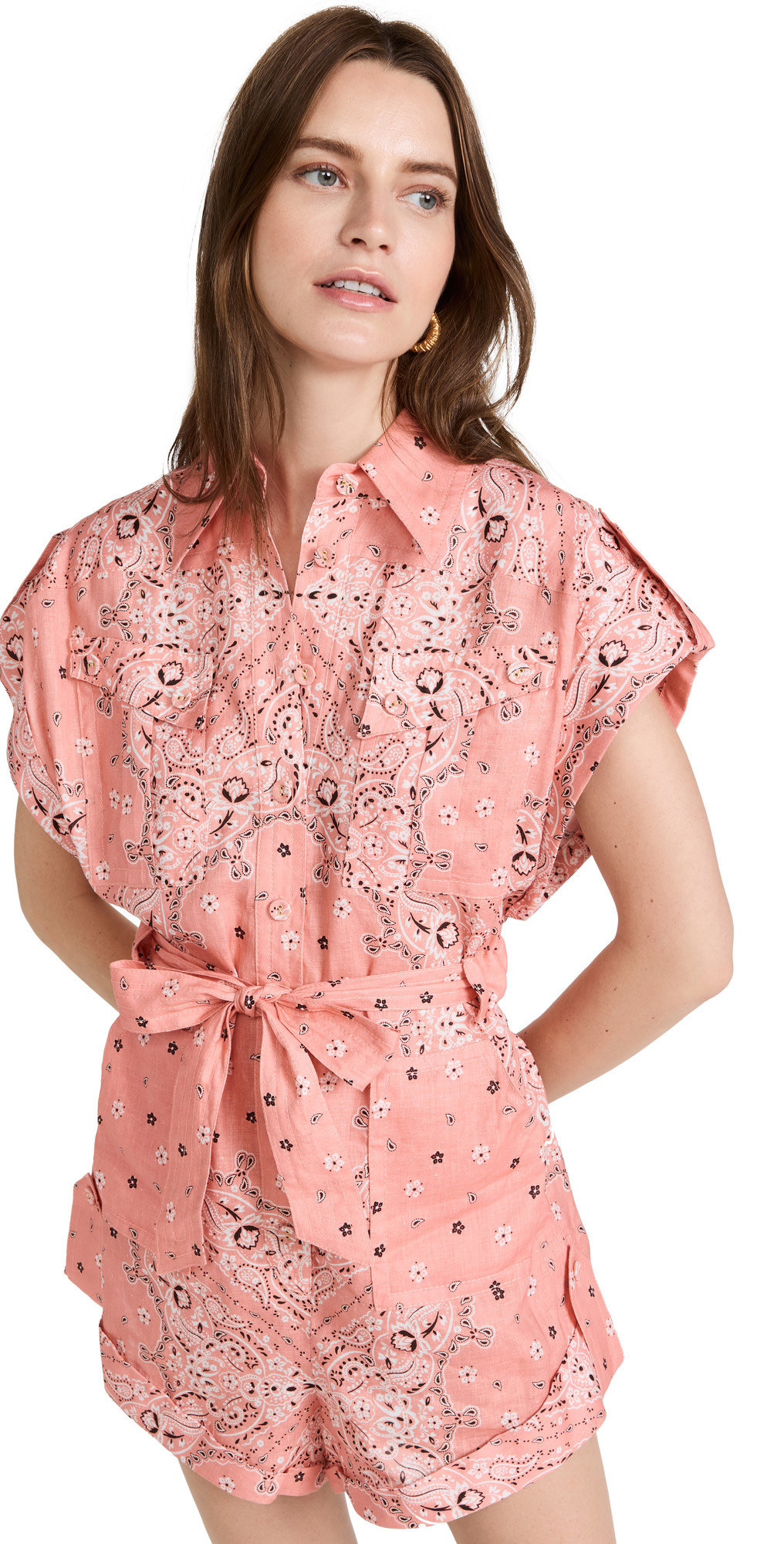 Violet Roll Cuff Romper | Shopbop