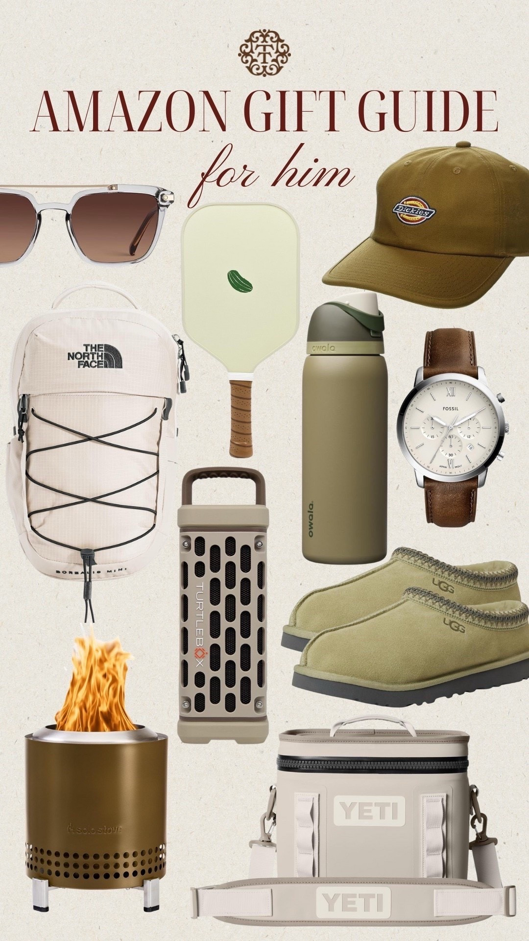 We created a gift guide to making shopping for the men in your life easier! We are loving the pickle ball paddle, UGG slippers, and north face backpack! Items that we’re sure will get used all year long! For fashion finds the dickies hat, leather watch, and sunglasses are great finds that he’ll appreciate! 

#LTKSeasonal #LTKGiftGuide #LTKHoliday