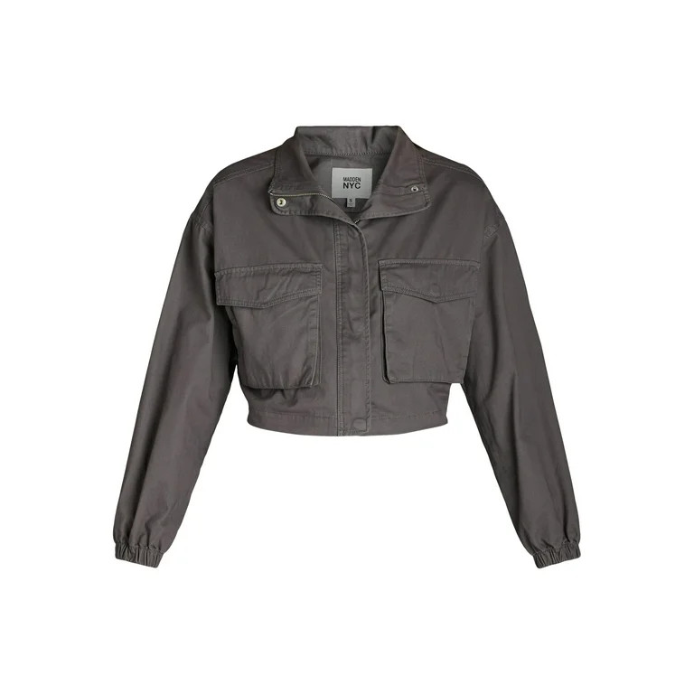 Madden NYC Women's Juniors Cargo Pocket Jacket, Sizes XXS-XXL | Walmart (US)