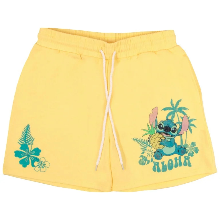 Disney Lilo and Stitch Womens Casual Drawstring Shorts, Lilo & Stitch Comfortable Shorts for Wome... | Walmart (US)