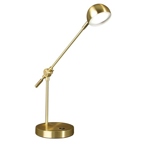 OttLite Direct LED Desk Lamp with USB Port, Brushed Gold | Amazon (US)