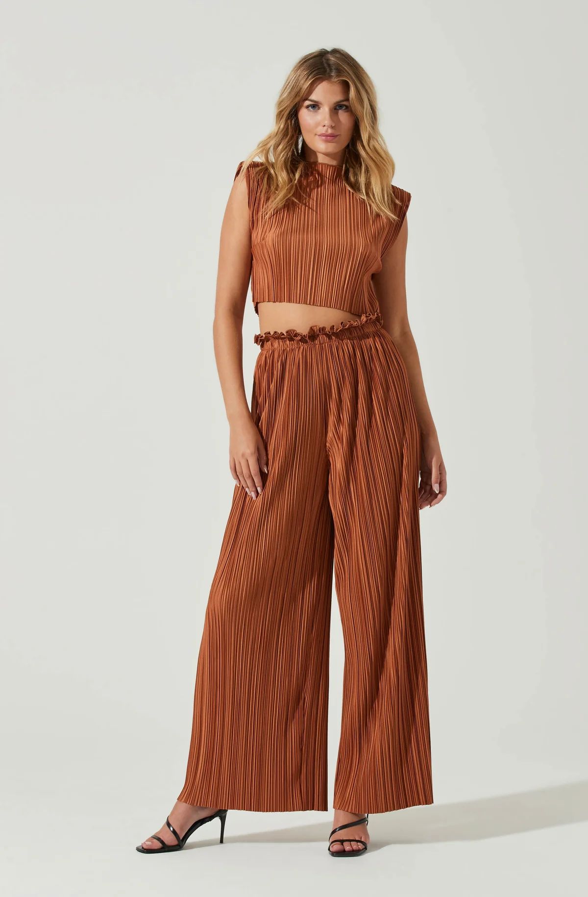 Cruise Pleated Wide Leg Pants | ASTR The Label (US)