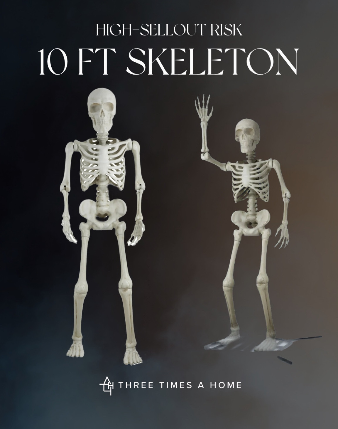 This 10 ft skeleton is likely to sell out before Halloween!