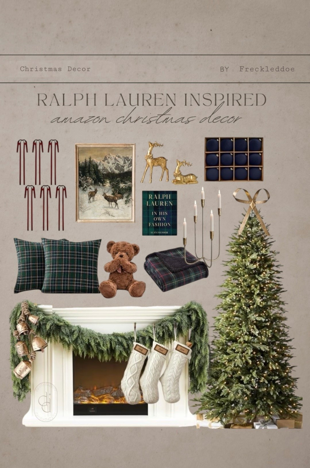 Ralph Lauren inspired Christmas decor 🧸 🌲 🕯️ 

#LTKHoliday #LTKGiftGuide #LTKSeasonal