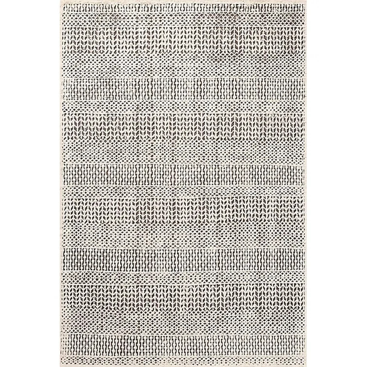 Weinert Power Loom Black/White Rug | Wayfair North America