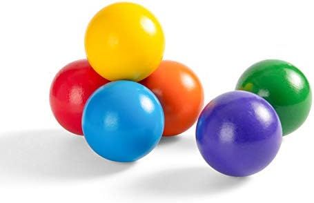 MerryHeart Montessori Wooden Rainbow Balls, Colorful Wooden Ball Toys for Toddler & Baby Grasping, R | Amazon (US)