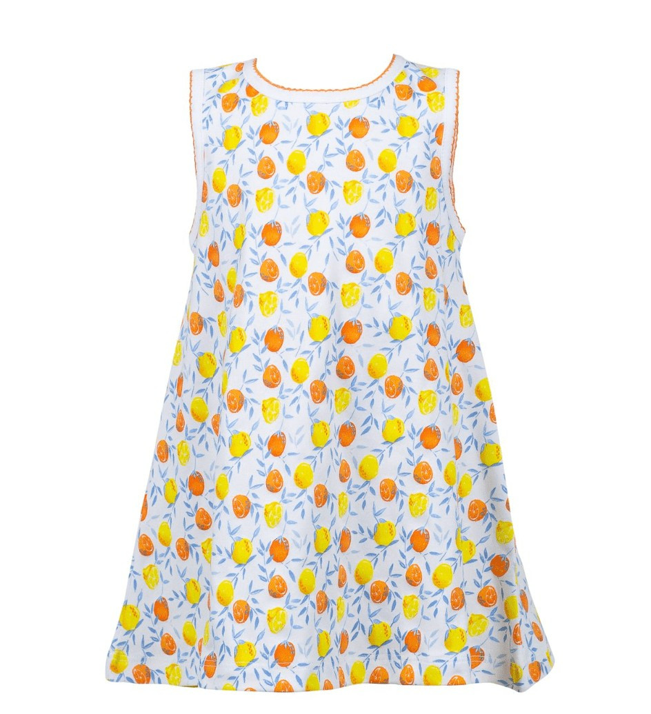 cissy citrus girl aline dress | Ellifox