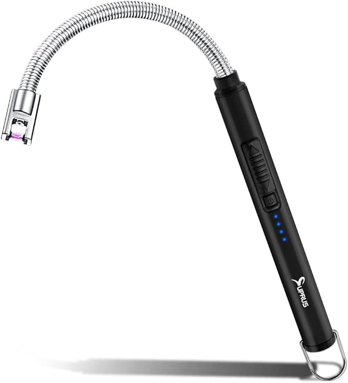 Candle Lighter SUPRUS Rechargeable Electric Arc Lighter Triple Safety Long Lighter Stainless Stee... | Amazon (US)