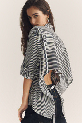 AGOLDE Theo Open-Back Buttondown Shirt | Anthropologie (US)