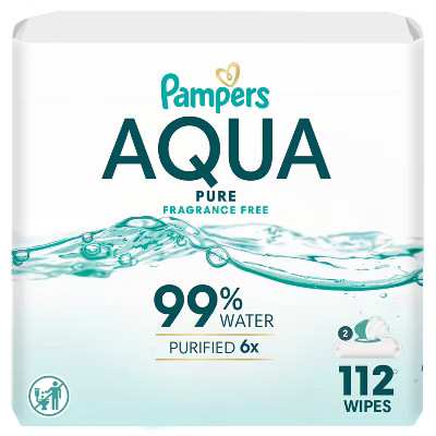 Pampers Aqua Pure Sensitive Baby Wipes (Select Count) | Target
