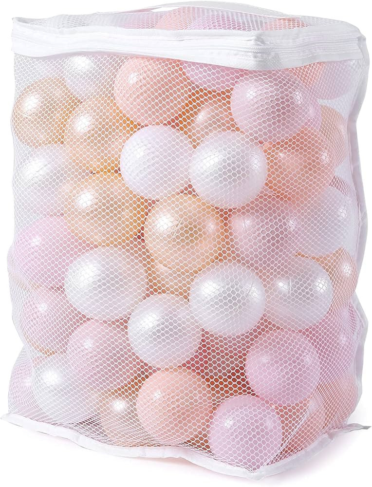 Realhaha Ball Pit Balls 100 Play Balls Plastic Balls for Baby Girls Toddlers Kids Play Tent Pool ... | Amazon (US)