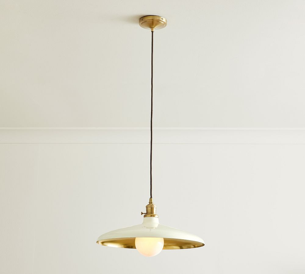 Farmhouse Metal Cord Pendant | Pottery Barn (US)